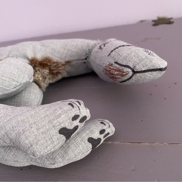 🐺GRAY WOLF🐺 16” PLUSH One-Of-A-Kind HANDMADE Custom COLLECTIBLE - Picture 11 of 14